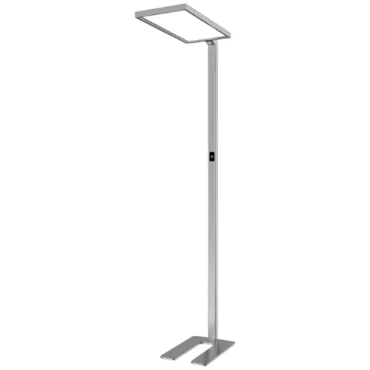 LED Bürostehleuchte WORK silber, LED 80W 7200lm 4000°K CRI80, UGR<19, PIR + Dimm