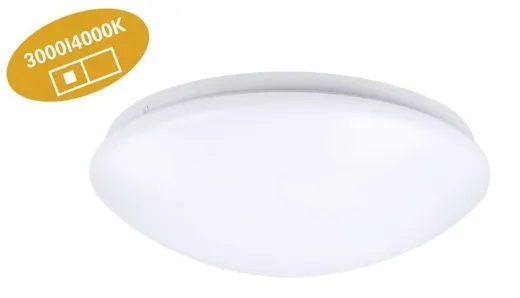 LED Aufbauleuchte Classic weiss, 17W, Ø350mm, 1800/1900lm, 3000/4000K, CRI80, IP20