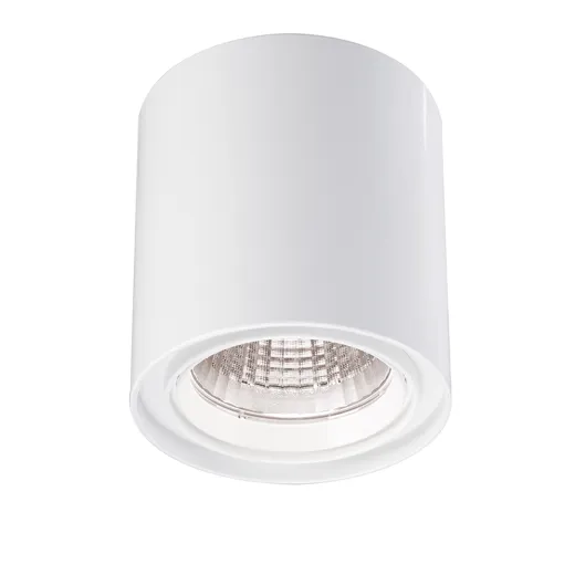 LED Aufbaudownlight Cilindro, 28W, 2800lm, 3000K, CRI80, 40°, IP20, weiss