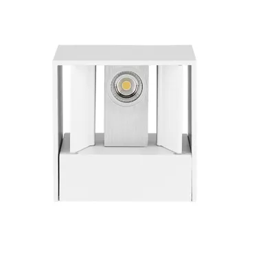 LED Wandleuchte QUBIC weiss, 2x4.6W, 2x400lm, 3000°K, CRI90, IP54, dimmbar