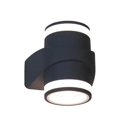 LED Wandleuchte Malia antharzit, 12W, 1200lm, 3000K, CRI80, IP54