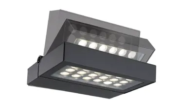 LED Wandleuchte Turn antharzit, 32W, 3000lm, 3000K, CRI80, IP65