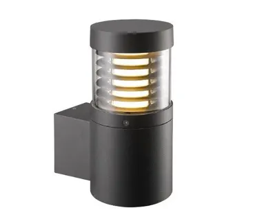 LED Wandleuchte Tom, 11.5W, 370lm, 2700/3000K, CRI80, IP54, anthrazit