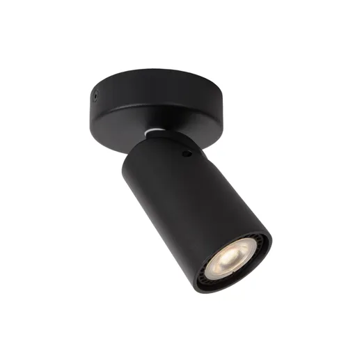Anbauspot XYRUS schwarz, GU10 1x5W 3000K, IP20, 1x320lm, CRI80, dimmbar