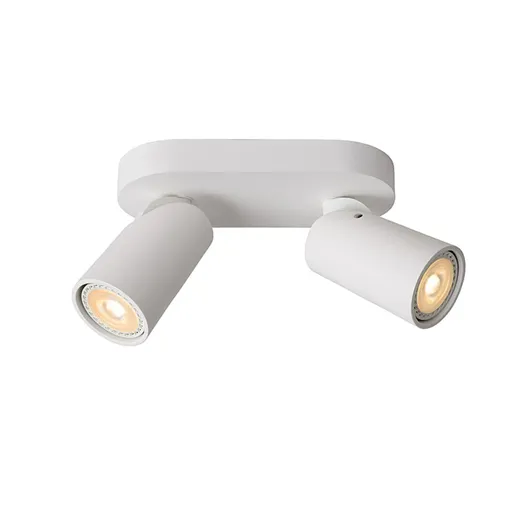 Anbauspot XYRU weiss, GU10 2x5W 3000K, IP20, 2x320lm, 3000°K, dimmbar