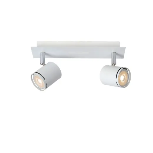 Anbauspot RILOU weiss, GU10 2x5W 3000K, IP20, 2x320lm, 3000°K, dimmbar