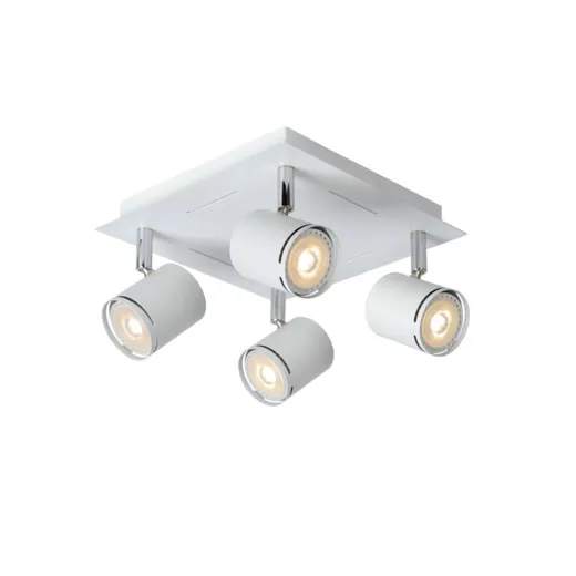 Anbauspot RILOU weiss, GU10 4x5W 3000K, IP20, 4x320lm, 3000°K, dimmbar