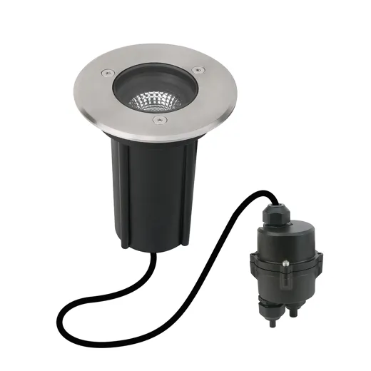LED Bodeneinbaustrahler L10 Round, 4.7W, 230V, 300lm, 3000K, CRI80, IP68, 24°