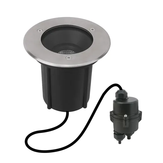 LED Bodeneinbaustrahler L11 Round, 6.2W, 230V, 550lm, 3000K, CRI80, IP68, 24°