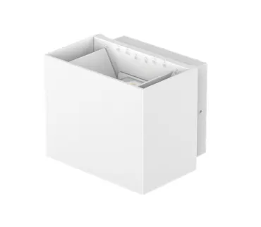 LED Wandleuchte Sansa weiss matt, 2x5W, 2x450lm, 3000°K, CRI80, IP65