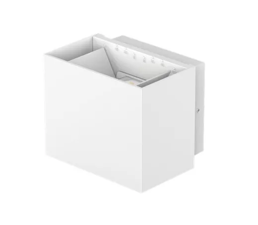 LED Wandleuchte Sansa weiss matt, 2x5W, 2x450lm, 3000°K, CRI80, IP65