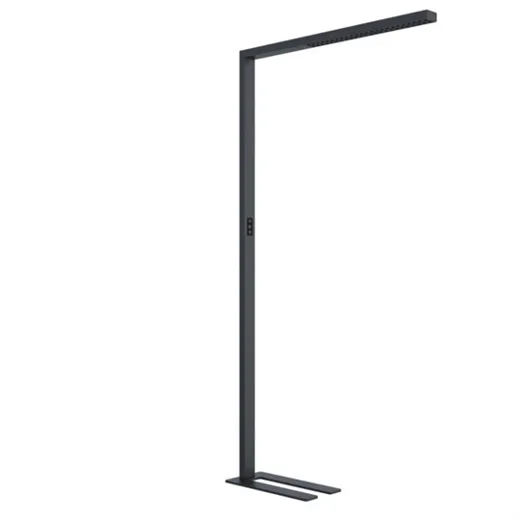 LED Bürostehleuchte FINELINE schwarz matt, LED 25/55W 10400lm, 3000-6000°K,  CRI80, UGR<6, Dim Multisensor