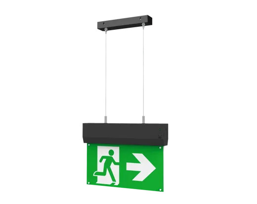 Pendelset schwarz für Rettungszeichenleuchte 80014
