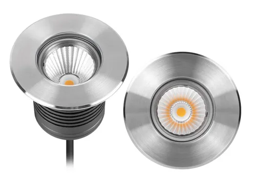 LED Bodeneinbaustrahler NAOS, 15W, 230V, 1320lm, 2700K, CRI80, IP67, 38°, 10m offenes Kabel