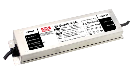 LED Treiber 24V DC, 240W, 10A, IP67, 244x71x37.5mm