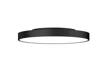LED Aufbauleuchte SIRIUS schwarz, 40W, Ø400mm, 3600/3700lm, 3000/4000K, direkt/indirekt 70/30%, CRI80, IP40, DALI