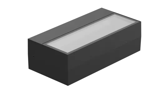 LED Wandleuchte Tyrion schwarz RAL9005, 200mm, 2x5W, 2x375lm, 3000/4000/5700°K, CRI80, IP65