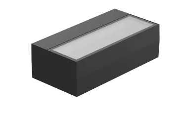 LED Wandleuchte Tyrion schwarz RAL9005, 300mm, 2x7.5W, 2x520lm, 3000/4000/5700°K, CRI80, IP65