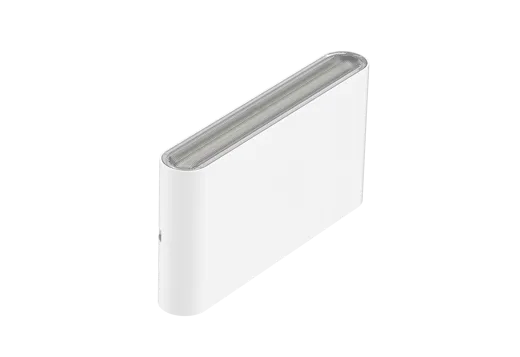LED Wandleuchte Hermes weiss RAL9016, 2x5W, 2x525lm, 3000/4000/5700°K, CRI80, IP65