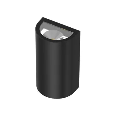 LED Wandleuchte Hera schwarz RAL9005, 2x5W, 2x450lm, 3000°K, CRI80, IP65