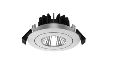LED Einbauspot APOLLO MINI, 6W, 36°, 575lm, CRI80, IP54, Da/D=68/80mm, alu gebürstet, 3000K