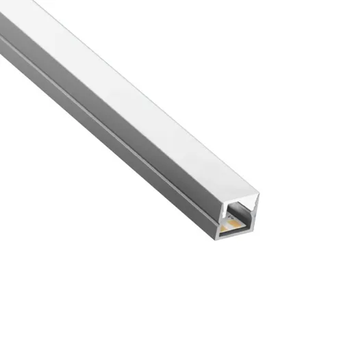 Alu-Profil BARDOLINO MINI, 10.5x10.5mm, Abdeckung opal, (Profillänge max 5m)