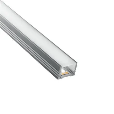 Alu-Profil BARDOLINO FLACH, 18.4x13mm, Abdeckung opal, (Profillänge max. 5m)