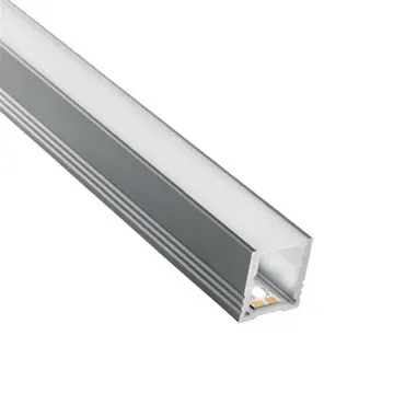 Alu-Profil BARDOLINO HOCH, 18.4x19.7mm, Abdeckung opal, (Profillänge max. 5m)