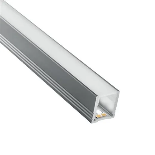 Alu-Profil BARDOLINO HOCH, 18.4x19.7mm, Abdeckung opal, (Profillänge max. 5m)