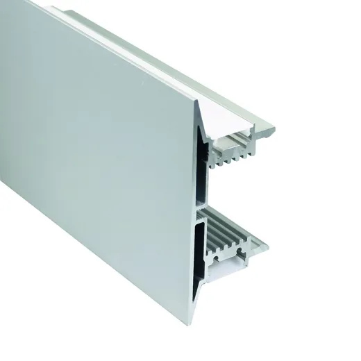Alu-Profil BLADE up/down, 41.6x102mm, Abdeckung opal, (Profillänge max. 4m)