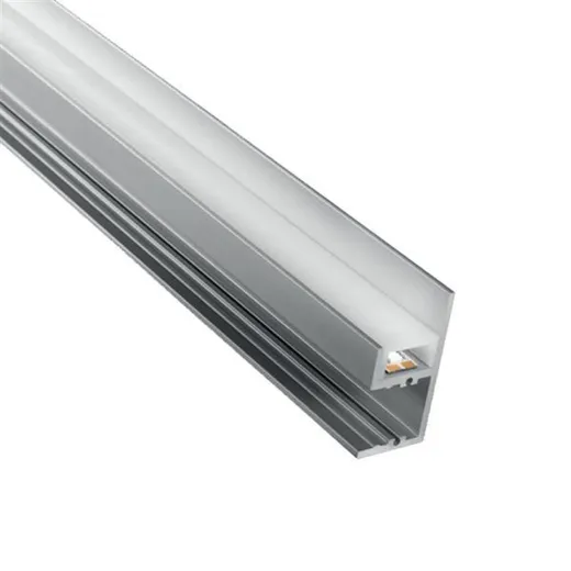 Alu-Profil BARDOLINO MURO 18.4x37.3mm, Abdeckung opal, (Profillänge 5m)
