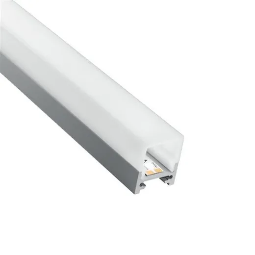 Alu-Profil GARLIANO, 19x22mm, Abdeckung opal, (Profillänge max. 5m)