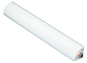 Alu-Profil Corner 16, 16x16mm, Abdeckung opal rund, (Profillänge max. 3m)