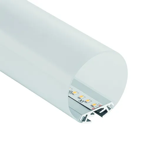 Alu-Profil Tube 60, D: 60mm, Abdeckung opal rund, (Profillänge 2.5m), Pendel