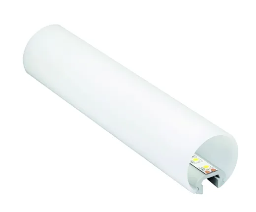 Alu-Profil Tube 35, D: 35mm, Abdeckung opal rund, (Profillänge 3m), AP