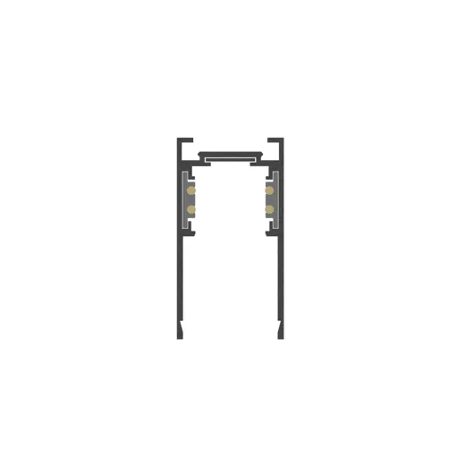 System MODULINE26 schwarz, Schiene hoch 48Vdc, L 2000mm, IP20, 4-Polig