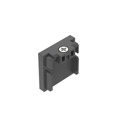 System MODULINE26 schwarz,Endkappen Set flach (2 Stück)