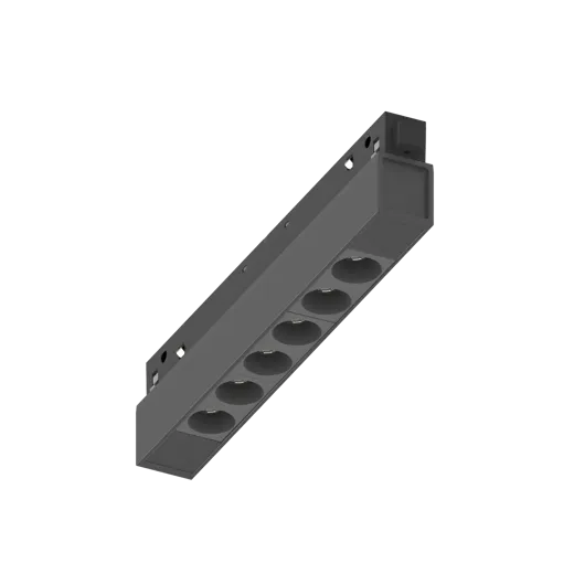 Systemleuchte LINEAR OPTIK 190 schwarz, LED 7W 3000K, CRI90, DALI