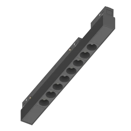 Systemleuchte LINEAR OPTIK 280 schwarz, LED 13W 3000K, CRI90, DALI