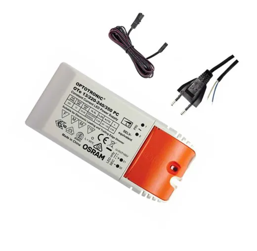LED-Betriebsgerät, 24V DC, konfektioniert (Primärzuleitung 2m mit Eurostecker, sekundär mit MML-Buchse)