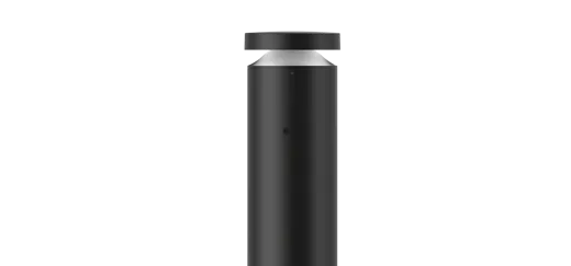 Wegleuchte POLE ROUND LED, 360° H600, 24W, 1124lm, 3000K, IP65, anthrazit, Multi-Sensor + Vernetzbar