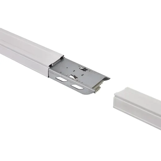 Tragschiene LED EASYLINE, 8-polig, Stahlblech, weiss Pulverbeschichtet, IP20