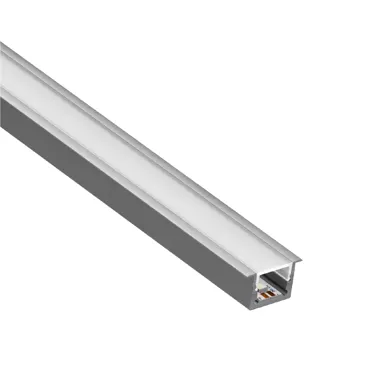 Alu-Profil BARdolino Midi T mit Kragen, 20x12mm, Abdeckung opal (Profillänge max. 5m)