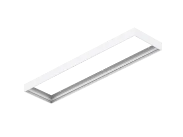 Deckenaufbaurahmen für LED Panel LIVI lang, weiss, Schraubenlos, 1200x300x65mm