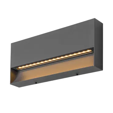 LED Wandleuchte Fina L anthrazit, 8.7W, 195lm, 2700/3000K, CRI90, IP65