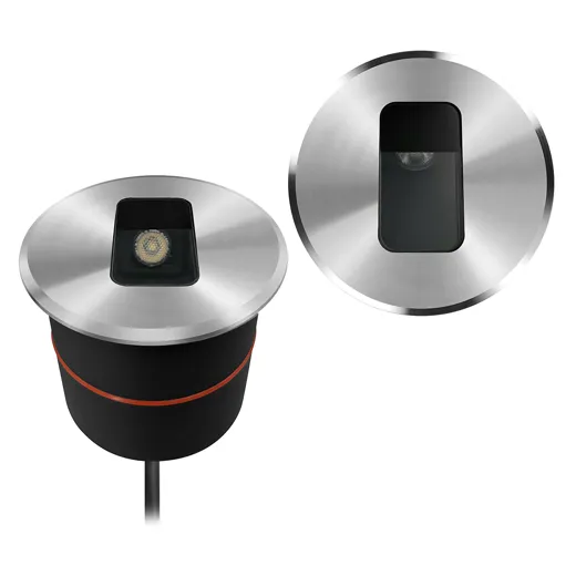 LED Bodeneinbaustrahler Shadow, 5W, 12V, 120lm, 2700K, CRI80, IP67, 25°, 10m offenes Kabel