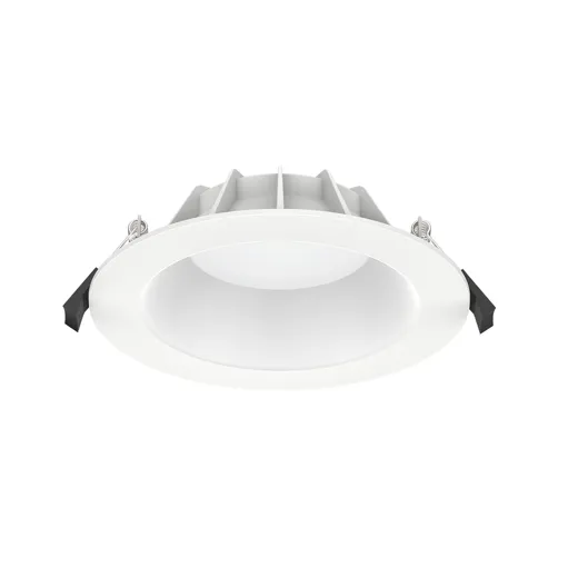 LED Downlight SYDNEY, 20W, 3000K 4000K 5700K, CRI80, 90°, IP44, Bohrloch 145-160mm, weiss, inkl. Betriebsgerät Phase