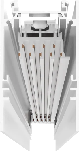 Tragprofil LINE FLEXX, 9-adrig, Aluminium weiss, IP50, 48x83mm