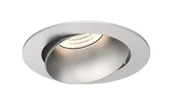 LED Einbauspot APOLLO DEEP, 8W, 36°, 765lm, CRI80, IP44, Da/D=75+80/90mm, alu gebürstet, 3000K