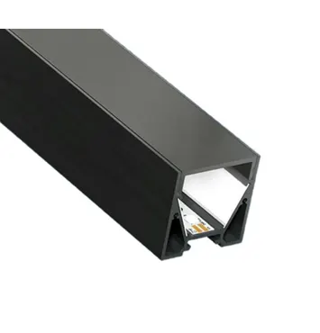 Alu-Profil CATANIA 3030 BLACKLINE, 30x30mm, Abdeckung flach opalschwarz, (Profillänge max. 5m)